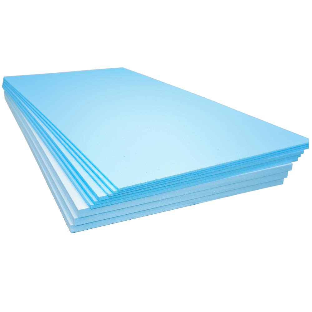 XPS Foam Insulation Boards 1200 x 600 x 10mm - Electric and Water Underfloor Heating Tile Laminate Underlay Thermal Extruded Polystyrene Insulation Sheets (31, 1200 x 600 x 10mm)