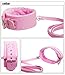 8 pcs Adult Sexy Costume Women Clothes Restraint Kit Leather Luxury Handcuffs Toy (pink)