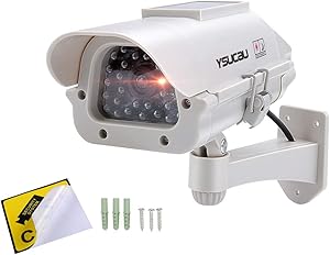YSUCAU Solar Powered CCTV Security Fake Dummy Camera