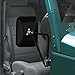 MICTUNING 8.5 Inch Shake-proof Off-Road Rectangular Adventure Mirrors, Bolt-on Door Hinge Mirror Fits 07-19 Jeep Wrangler JK CJ YJ TJ - Textured Black, Pack of 2