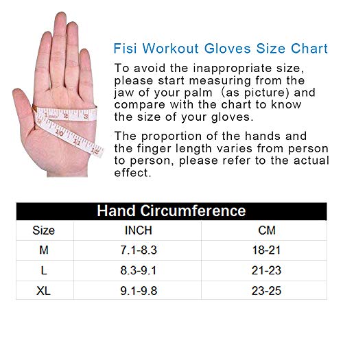 image for Fisi Workout Gloves for Men & Women, Gym Weight Lifting Gloves with Wr