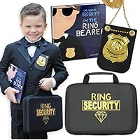 Tickle & Main - Ring Bearer Gift Set - Includes Book, Badge, and Wedding Ring Security Briefcase. I