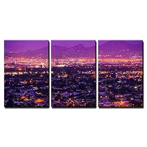 Phoenix Arizona Suburbs at Night Phoenix United States...