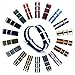 CIVO Watch Bands Premium Ballistic Nylon Watch Strap Stainless Steel Buckle (22mm, Navy/Ivory)