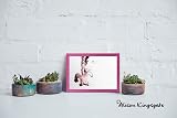 Alison Kingsgate Sleek 12x8 Picture Frame Pink Engineered Wood Perspex Front view 7