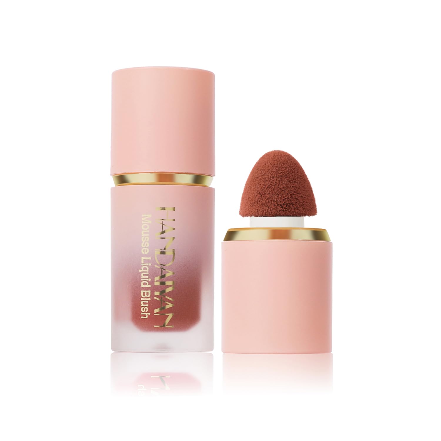 Matte Cream Blush Soft Lightweight Liquid Blush for Cheeks Natural Looking Color Long-Wearing Smudge Proof Pink Liquid Blusher Makeup (5#Mystery)