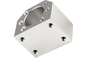 CNCYEAH DSG16H Nut Housing Seat Ball Screw Mount Bracket Holder 28mm Dia for SFU1605 CNC Machine Parts, Silver (S38013G7JS115ZF39OG95Y)