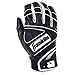 Franklin Sports MLB Powerstrap Batting Gloves, Black/Black - Adult Large