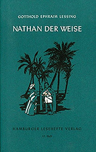 Nathan Der Weise Lessing Gotthold Ephraim 9783872910165 Amazon Com Books