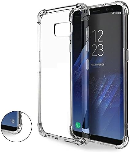 Galaxy S8 Plus Case Clear [1.5mm thick], Casesay [Drop Cushion] [Crystal Clear] Soft PC TPU Bumper Slim Protective Case Cover with Raised Bezels for Samsung Galaxy S8 Plus 2017 (clear)