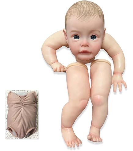 TERABITHIA 24-Inch Reborn Baby Doll Kit – Hand-Painted, Lifelike, Includes Cloth Body & Eyes