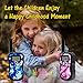 Veroyi Walkie Talkies for Kids, 22 Channels 2 Way Radio Children Toys with Backlit LCD Display, Flashlight for Outdoor Activity Camping Hiking(2 Packs)