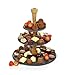 Boska Wooden Serving Party Tower - 3 Layer Best for Cheese, Tapas, Bread, and Desserts Presentation - Board Slab with Non-Slip Feet - Cutting and Charcuterie Board - Dishwasher Safe