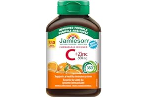 Jamieson Chewable Vitamin C + Zinc Tablets