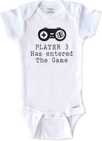 player 3 baby onesie