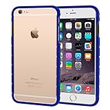 iPhone 6s Plus Case, roocase iPhone 6 Plus Slim Fit Bumper (Open Back Design) with Corner Edge Protection [Chain Bumper] Case Cover for Apple iPhone 6 Plus / 6s Plus (2015), Dark Blue
