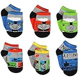 Thomas and Friends Boys 6 pack Gripper Socks