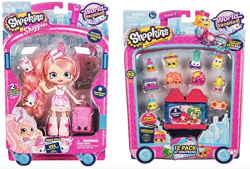 Shopkins S8 Shoppie "Pinkie Cola Visits America" + Season 8 Americas 12-Pack!