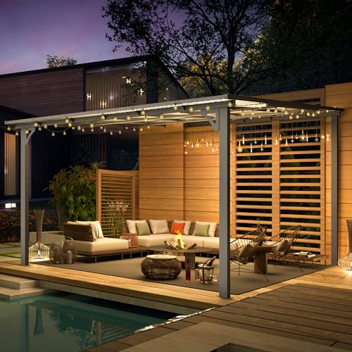 AECOJOY 12' x 12' Wall-Mounted Hardtop Gazebo Review: Lean-To Patio Shelter image 24