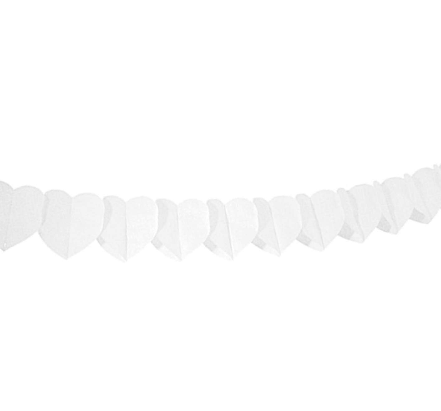 Folat - Garland White Hearts - 6 m