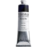 Williamsburg Artist Oil Colors, Prussian Blue, 150 ml Tube | Artist grade oil paint delivering rich texture, high pigment load, and distinctive handmade character.