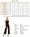 ROMWE Women's Sexy Casual Sleeveless Ruffle Trim Wide Leg High Waist Long Jumpsuit Black M