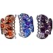 Bzybel Floral Print Plastic Hair Claw Clips Fashion Hair Clips Ponytail Clips for Girls Women Ladies Make-up Spa Thick Fine Hair Accessories (Style two)