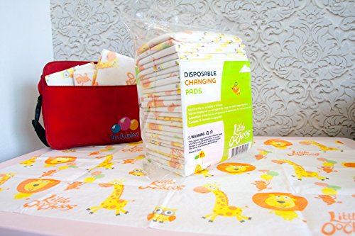 30 Large Disposable Changing Pads Mats Sanitary Baby Infant Toddler Diaper Liners Covers for Travel Changing Station Tables. Soft and Waterproof. Protect Against Germs. Buy Now!