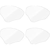 4 Pcs S8555 Face Shield Replacement Lens Compatible with Honeywell/Uvex S8500/S8510 Face Shield, with Clear Polycarbonate, Protective Safety Visor Replacement, Anti-fog