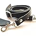 Lam Gallery Split Leather Purse Replacement Strap Black Wide 5/8