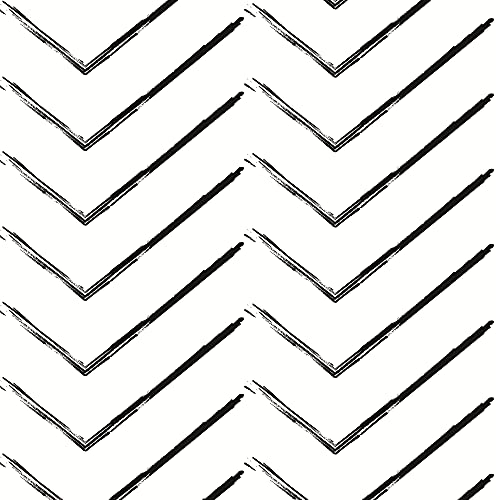 17.7''×396.8'' Peel and Stick Black and White Contact Paper Self