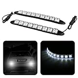 EEEKit 2X Universal Car Vehicles 9 LED DC 12V Daytime Running Light DRL Kit Fog Light Day Driving Daylight Lamp