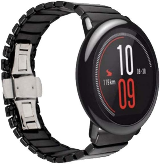 UKCOCO Correa para Amazfit Pace - Correa de Reloj de cerámica Correa de 22 mm Reemplazo de Pulsera de liberación rápida Compatible con Huami Amazfit ...