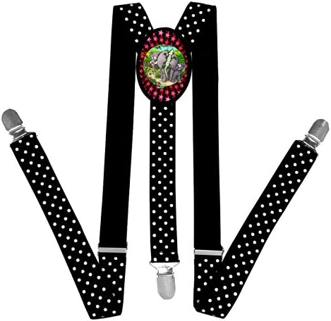 Nice Unique Funny Unfortunate Crocodile Suspender Unisex Suspender Adjustable Y-Back