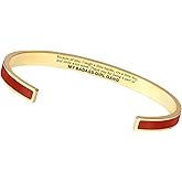 STORYJEWELLERY Friend Gifts for Women, Friendship Bracelets, Matching Badass Bestie Bracelets, Friend Birthday Valentines Day Gifts for Women, Bff Jewelry, Enamel Cuff Bracelet