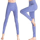 VAMEI Women's Yoga Pants High Waist Running Workout Leggings, Navy, One Size