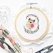 KINGSO Cross Stitch Hoop Embroidery Hoop Pieces Embroidery Circle Set Hoops Ring Wooden Round Adjustable Bamboo Hoops Bulk Crosses for Arts, Crafts & Sewing（5pc/5size with Tools）