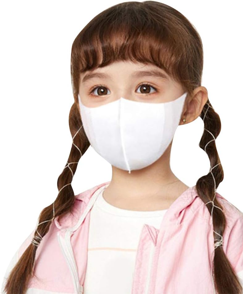 30 PCS Kids Disposable 3D Face Protective Cover Breathable Cotton Face Cover Safe Dustproof Comfortable Health Protection for Kids Child Toddlers