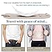 Travel Money Belt for Men Women Waist Wallet Stash Bag RFID Blocking Secure Passport Holder Hidden Under Clothes Waist Pack with 10 RFID Blocking Sleeves Set (Cream)