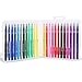 Magicdo 24Cols Watercolor Brush Pens Set, Watercolor Flexible Soft Brush Tip Water Based Markers, Easy To Handle, Best for Adult Coloring Books, Manga, Comic, Calligraphy(24 Cols )