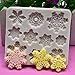 GerTong 1PCS Silicone Cake Mould Snowflake Shape Cake Candy Molds Chocolate Pudding Jelly Fruit Pie Fondant Decorating Mould DIY Tool