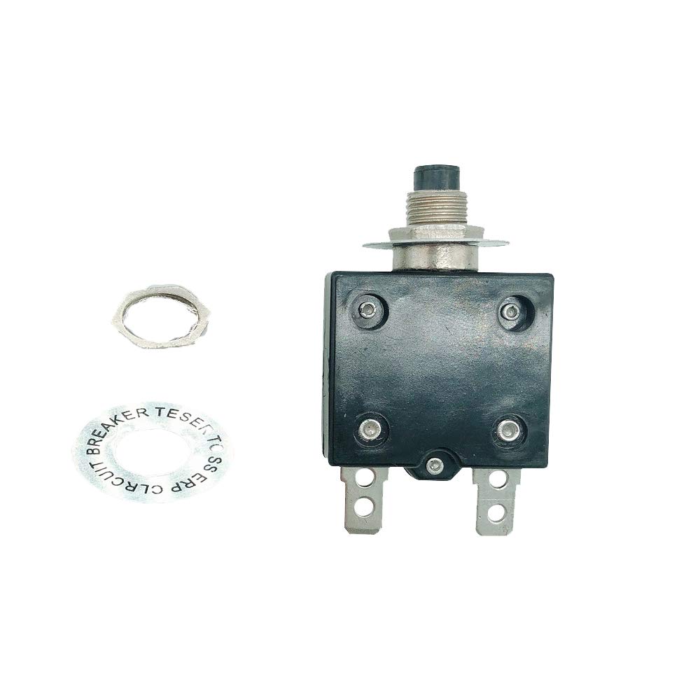 Thermal Circuit Breakers AC 125/250V Push Button Manual Reset Overload Protector Switch 15A