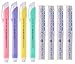 Xeno Tri-II Retractable Click 4 Erasers and 8 Refills (Assorted Colors Bundle)