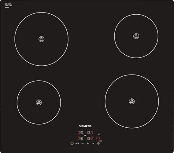 Siemens Eh611ba18e Iq100 Kochfeld Elektro 59 2 Cm Touchcontrol Bedienung Countdown Funktion Schwarz Amazon De Elektro Grossgerate