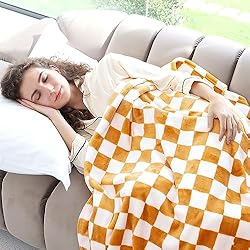 Warm Blanket Soft Cozy Throw Blanket Checkered