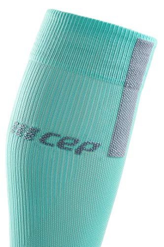 CEP Women's Compression Run Socks Tall Socks 3.0, Ice/Grey II