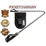 Pocket Chainsaw Survival Gear - Cutting Teeth Every Link - Best Lifetime Guarantee - The Best Cool Gadgets and Survival Tools - Great Military and Tactical Emergency Survival Kits