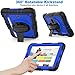 SEYMAC stock Case for SM-T387, 2018 Version of Galaxy Tab A 8.0, [Not fit Other Galaxy Tab A 8.0] - Blue+Black