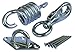 Hammock Chair Ultimate Hanging Kit - Stainless Steel 500 LB Capacity Hammock Spring, Swivel Hook, and Ceiling Hammock Mount (with 4 Stainless mounting Screws) primary