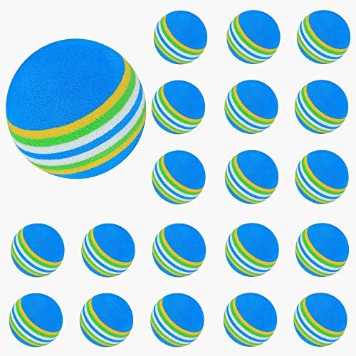 Zivisk Foam Golf Practice Balls – 20pcs Sponge Golf Training Ball Rainbow Sponge Ball Soft for Indoor or Outdoor Training Zivisk Foam Golf Practice Balls – 20pcs Sponge Golf Training Ball Rainbow Sponge Ball Soft for Indoor or Outdoor Training